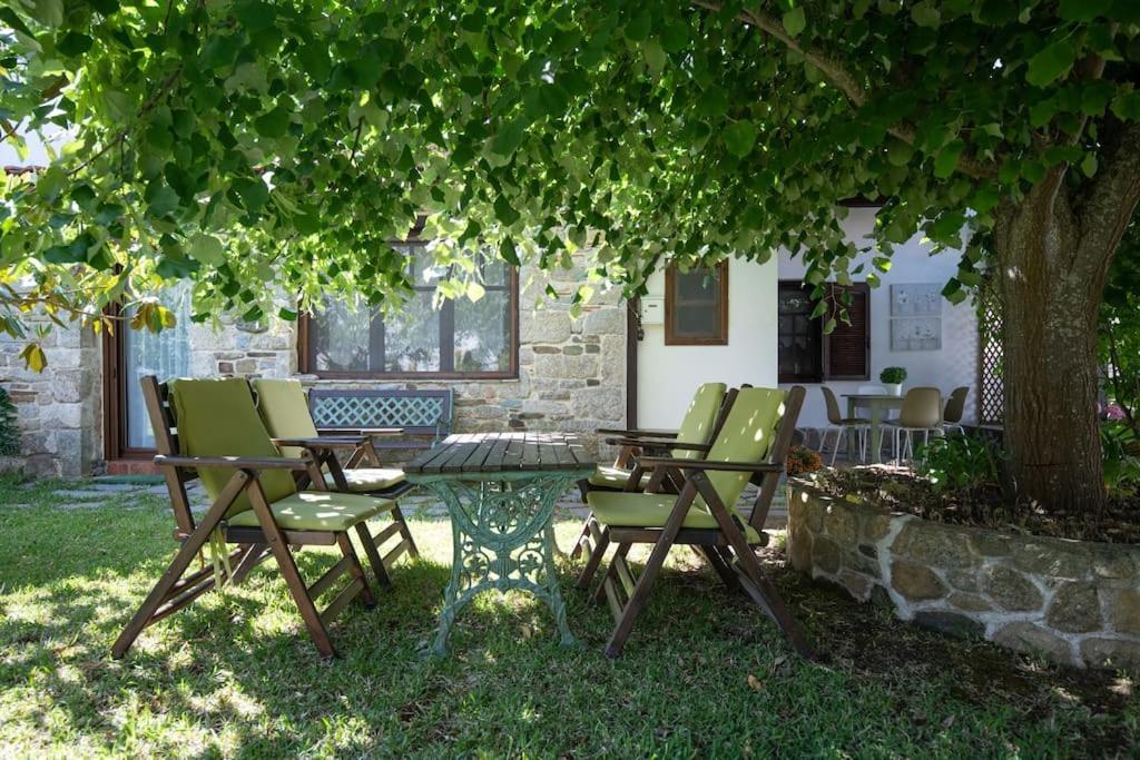 Traditionelles Appartement Athos Shadow Am Meer Paralia Sikias Buitenkant foto